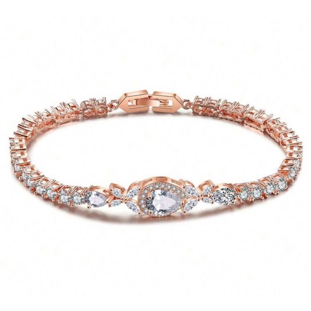 Super sparkly cubic zirconia tennis bracelet